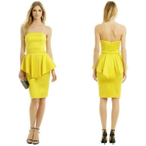 Christian Siriano Yellow Strapless Dress $1550
